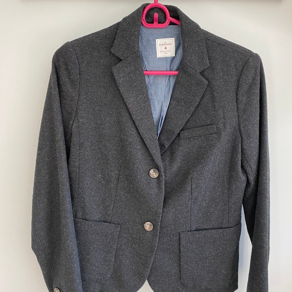 Gap Dark Grey Tweed Blazer